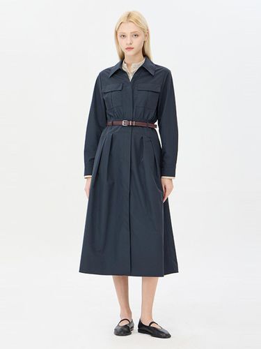 Layered Wrinkle-Resistant Belt Dress (SAOP09441DN) - Sisley - Modalova