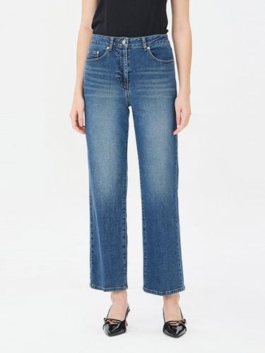 Slim Straight Fit Cotton Blend Denim Pants (SADP09441BL) - Sisley - Modalova