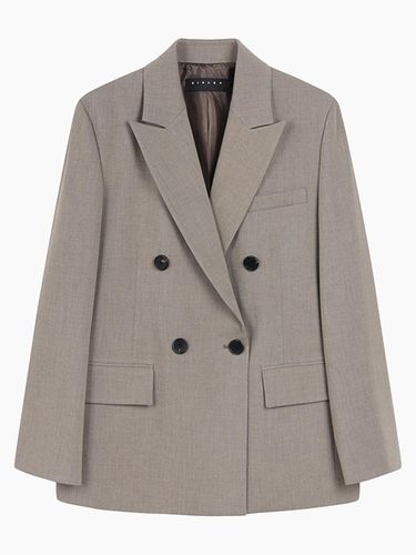 Lehmann Double Four-Button Wool-Blend Jacket (SAJK31461ME) - Sisley - Modalova