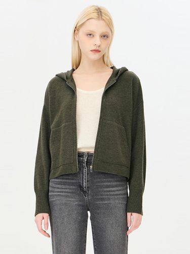 Hooded Zip-up Wool Blend Cardigan (SAKC31461KA) - Sisley - Modalova