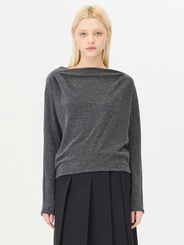 Cowl Neck Jersey Shirring T-shirt (SATS33461DG) - Sisley - Modalova