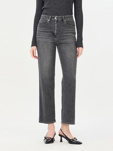 Slim Straight Cotton Blend Denim Pants (SADP09441GR) - Sisley - Modalova