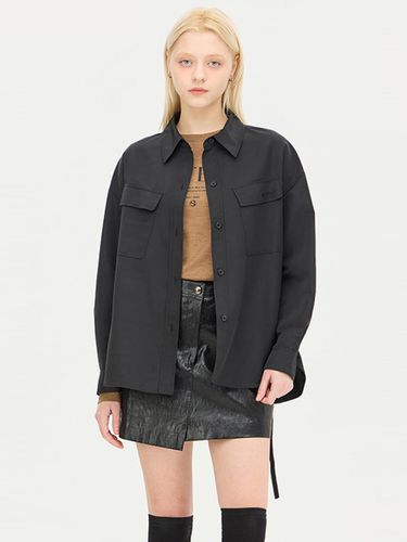 Belted Outer-Style Premium Blouse (SAWS36461BK) - Sisley - Modalova