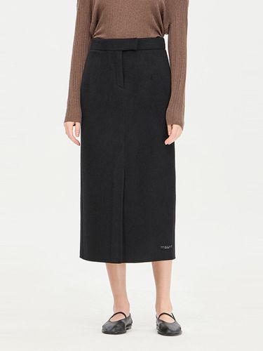 Wool H-line Midi Skirt (SASK82461DN) - Sisley - Modalova