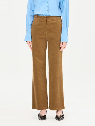 Bootcut Cotton Blend Corduroy Pants [Brown] (SAPT35461BR) - Sisley - Modalova