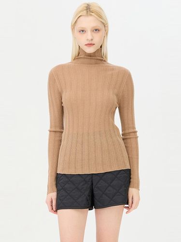 Whole Garment Wool Blend Turtleneck Knit (SAKP39461BG) - Sisley - Modalova