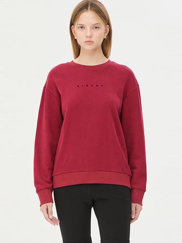 Overfit Cotton Logo Print Sweat T-shirt (SATS36461RD) - Sisley - Modalova