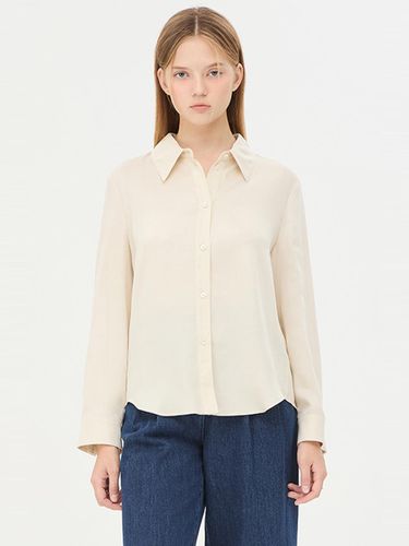 Regular Fit Tencel Basic Shirt (SAWS39461BE) - Sisley - Modalova