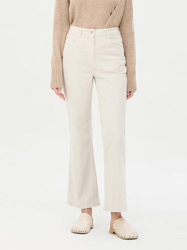 Pocket Fleece-Lined Boot-Cut Pants (SADP37461IV) - Sisley - Modalova