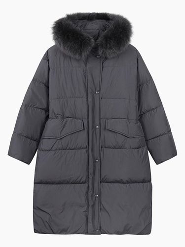 Faux Fur Hood Long Premium Down Coat (SAPD85461DG) - Sisley - Modalova