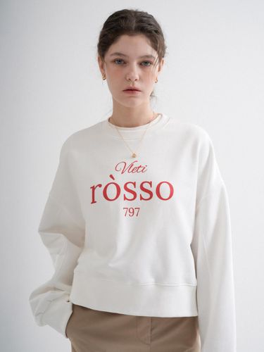 Logo Triple-Loop Regular Fit Sweatshirt [Ivory] - VLETI - Modalova