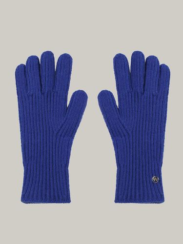 Wool-touch Fingerhole Electronic-friendly Gloves [Blue] - MOMET - Modalova