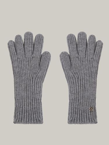 Wool-blend Fingerhole Winter Gloves [Gray] - MOMET - Modalova