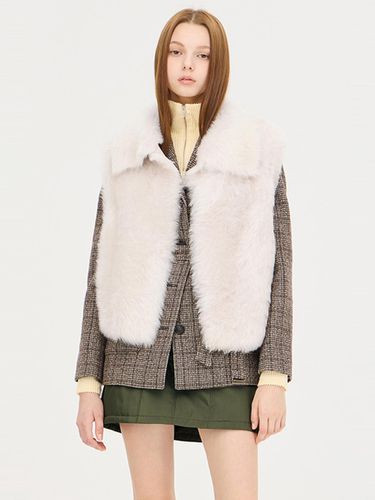 Toscana Fur Open-Front Premium Vest (SAFU33461IV) - Sisley - Modalova