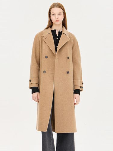 Double-Breasted Wool Trench-Style Coat (SACT41461CA) - Sisley - Modalova