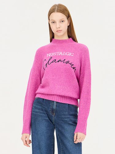 Alpaca Blend Embroidered Half High-Neck Pullover (SAKP65461PP) - Sisley - Modalova