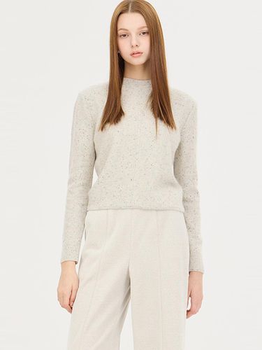 Fur Blend Padded Round Neck Pullover (SAKP59461LG) - Sisley - Modalova