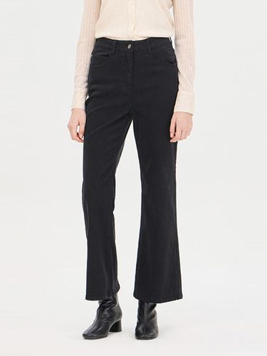 Pocket Fleece-Lined Boot-Cut Pants (SADP37461BK) - Sisley - Modalova