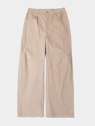 Balloon Wide Corduroy Stitch Point Cotton Pants [] - SOMEPLACE - Modalova