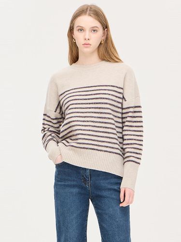 Metal Stripe Cashmere Wool Knit (SAKP67461ED) - Sisley - Modalova