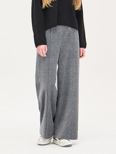 Cut Line Banding Fleece Jersey Pants (SAPT42461GR) - Sisley - Modalova