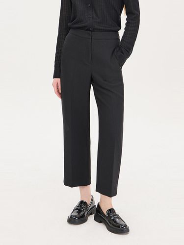 Straight Ankle Elastic Waist Pants [Black] (SAPT46461BK) - Sisley - Modalova