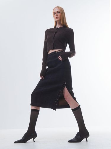 Check Button Up H-line Skirt [] - Emin & Paul - Modalova