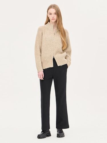 Fleece-Lined Boot-Cut High-Tension Pants (SAPT81461BK) - Sisley - Modalova