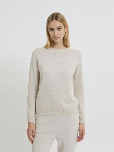 Triangle Point Cashmere Wool Knit Top [Light Brown] - Mare di mari - Modalova