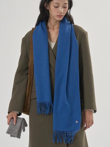 Wool Shawl Fringe Muffler - MOMET - Modalova