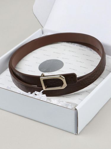 Reversible Premium Leather Belt - MOMET - Modalova