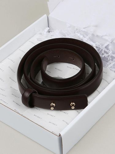 Premium Italian Leather Classic Belt - MOMET - Modalova