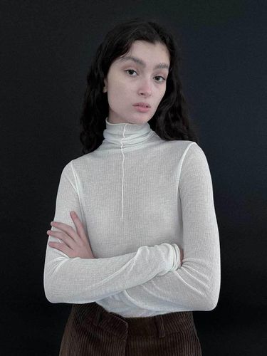 Tencel Slim Fit Long Sleeve Turtleneck [] - Studio Salt - Modalova