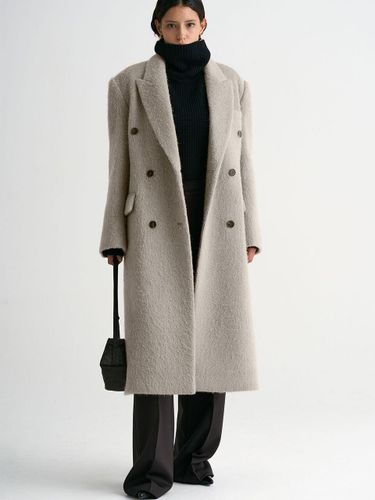 Wool Double-breasted Maxi Coat - MAGJAY - Modalova