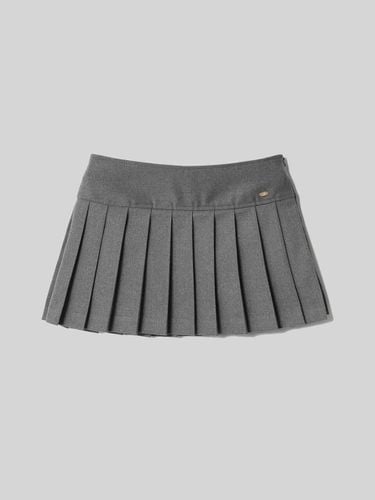 Wool Pleated Mini Skirt [GRAY] - Studio Salt - Modalova