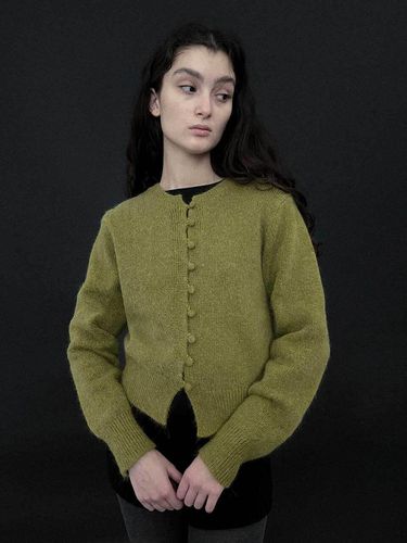 Soft Wool Loose Fit Cardigan [GREEN] - Studio Salt - Modalova