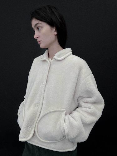 Snow Dumble Fleece Relaxed Fit Jacket [Beige] - Studio Salt - Modalova