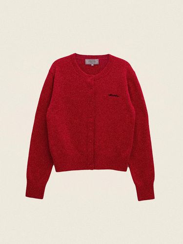 Cashmere Blended Basic Feminine Cardigan [Red] - ROLAROLA - Modalova