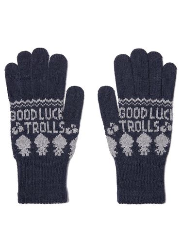 Troll Jacquard Knit Winter Gloves [Navy] - KIRSH - Modalova