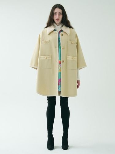 Long Cape Wool Blend Coat - mimicAWE - Modalova