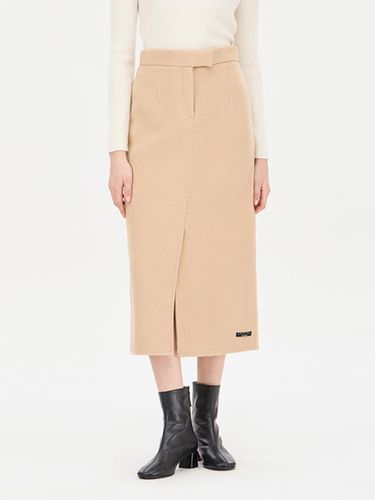 Wool Reversible H-Line Midi Skirt (SASK82461BG) - Sisley - Modalova