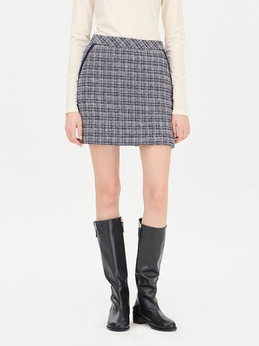 Ivy Tweed Check Mini Skirt (SASK34461GR) - Sisley - Modalova