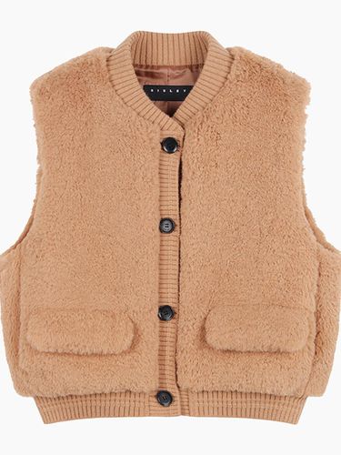 Knit Color Block Plush Premium Vest (SALE34461BR) - Sisley - Modalova