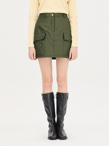 Cargo Pocket Padded Mini Skirt (SASK41461KA) - Sisley - Modalova