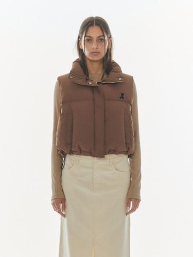 Down Cropped Versatile Vest [Brown] - Rest&Recreation - Modalova