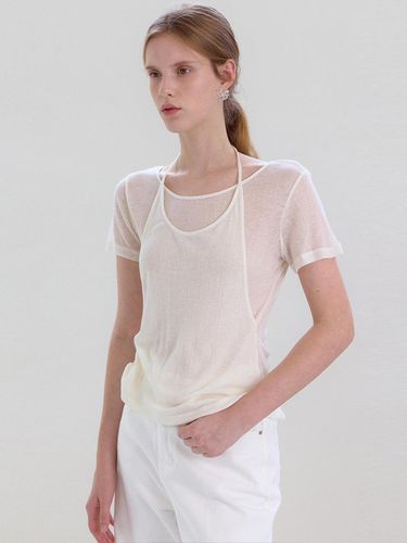 Tencel Wool Halter Top [Ivory] - OVEOF - Modalova