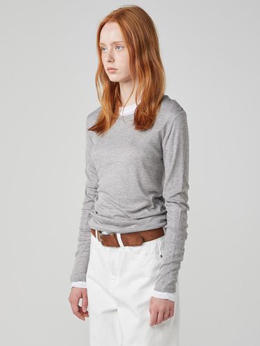 Tencel Layered Hip Length T-shirt - OVEOF - Modalova