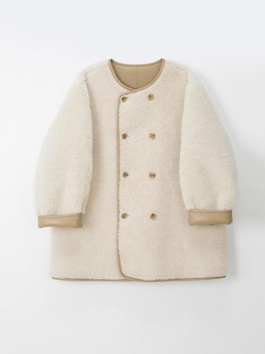 Reversible Oversized Hip-Length Coat [Beige] - OVEOF - Modalova