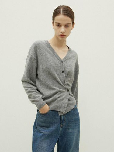 Daily 2ways Button Wool Blend Cardigan [Gray] - OVEOF - Modalova