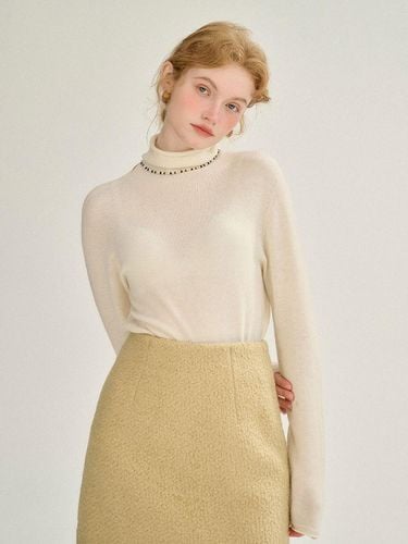 Wool High-Neck Basic Top - Sincethen - Modalova